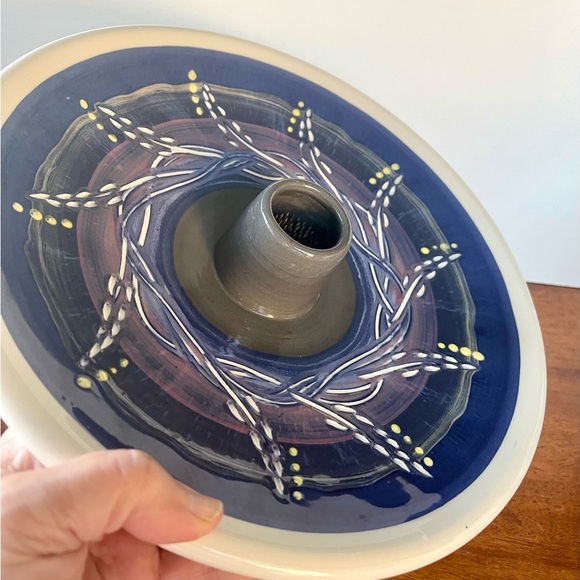 The Original Ikebana Server “Bird Works” Ceramic Flower Vase Display Plate Bowl - Picture 4 of 7